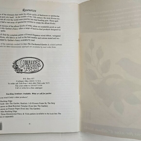 The Enchanted Garden By Cindy Float Nick Oravecz Miniature 3D Flowers From Fabri - Picture 8 of 13